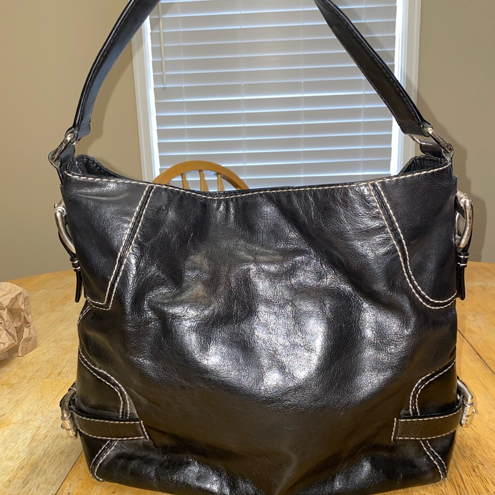 Michael Kors - Leather Shoulder Bag in Black